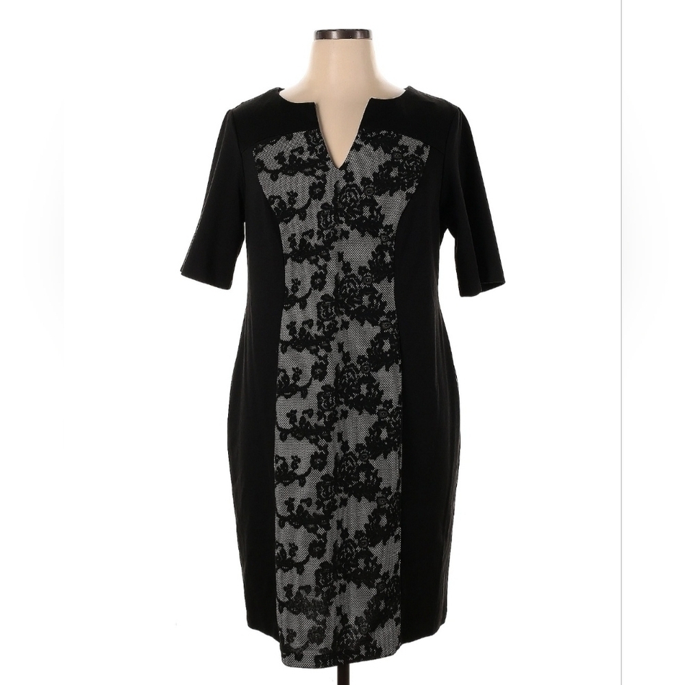 DRESSBARN short sleeve Midi Dress size 14w NWT